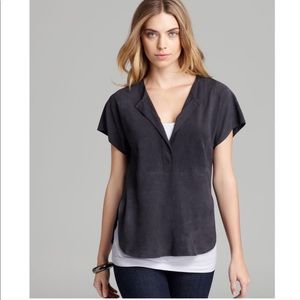 VINCE Suede Top